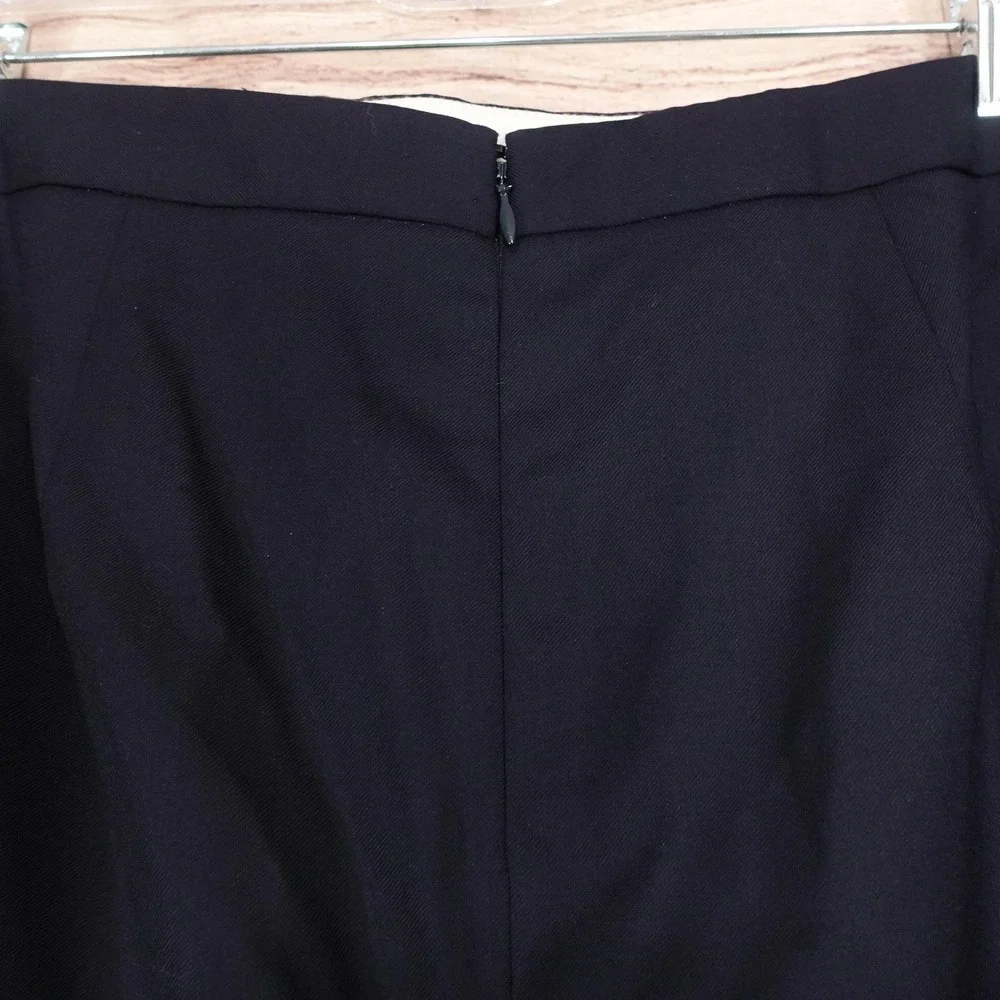 J.CREW No. 2 Pencil Skirt Womens 2 Blue Straight Knee Length Wool Lined Workwear